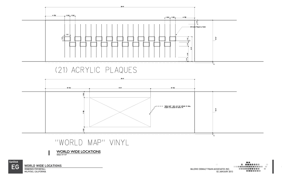 sandisk timeline Patent Wall  wayfinding branded environmental design graphic deisgn Branded Installations