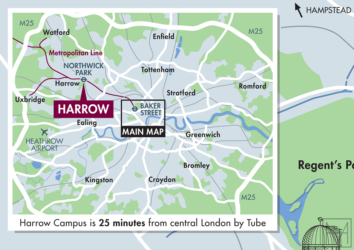 Campus Map For The University Of Westminster On Behance