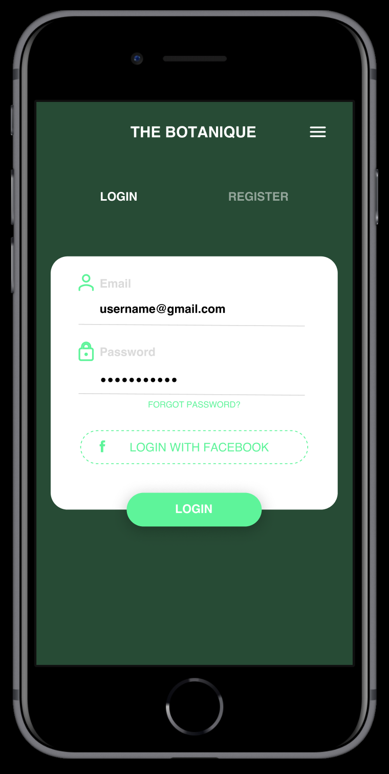 UI design registration authentification login app mobile buttons iphone appstore