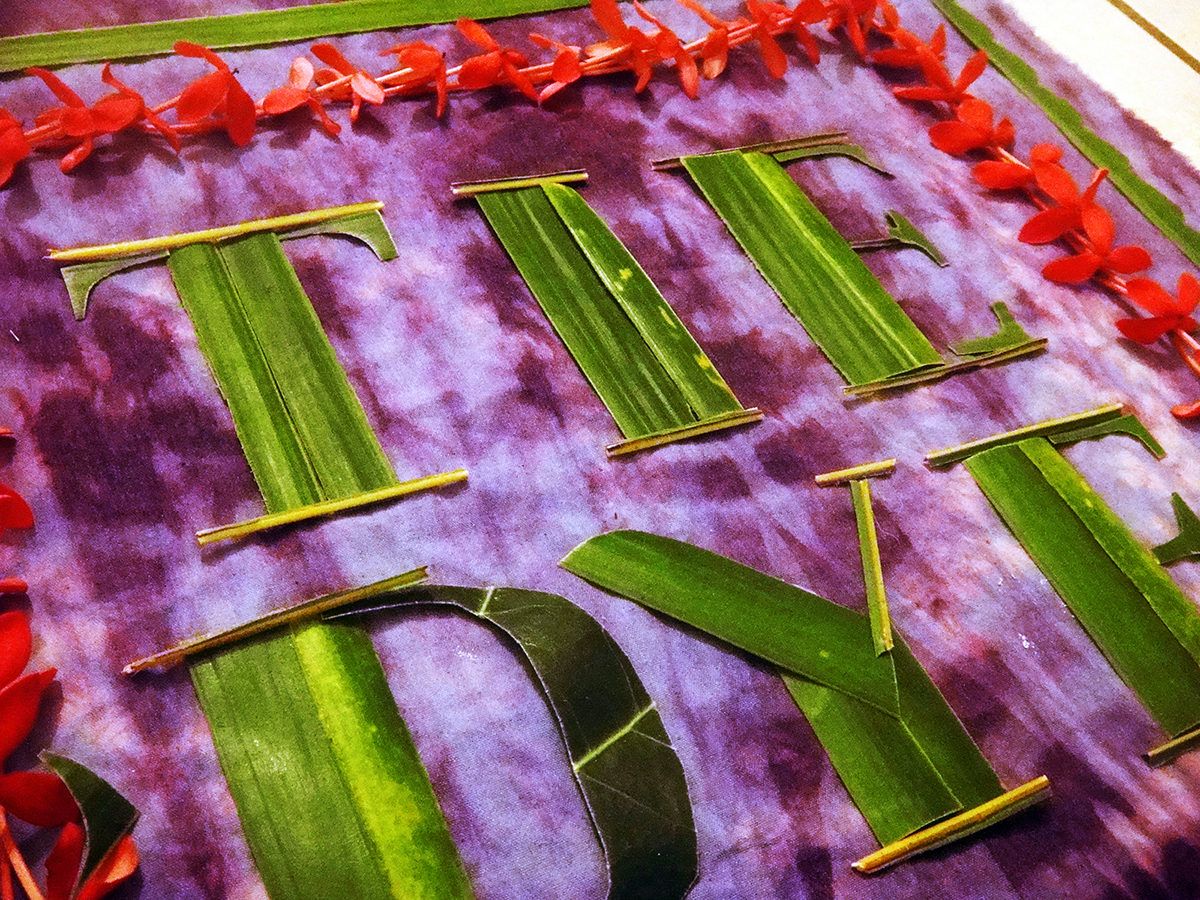 Tie-Dye purple Tropical natural Flowers summer Workshop messy handmade Surf hippies