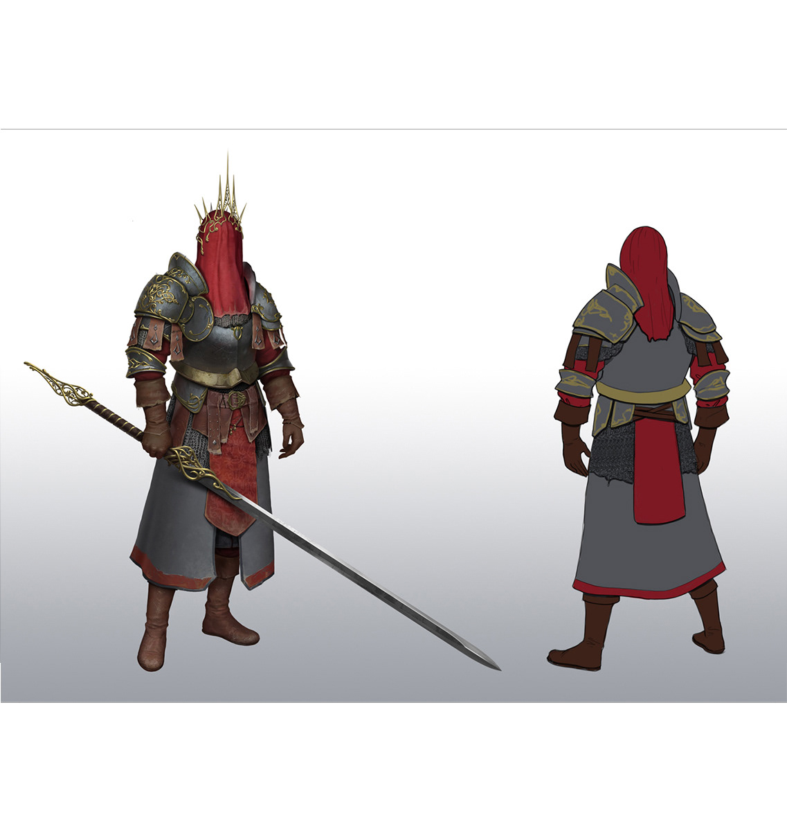 concept art conceptartist characterartist Character knight medieval warrior fantasy