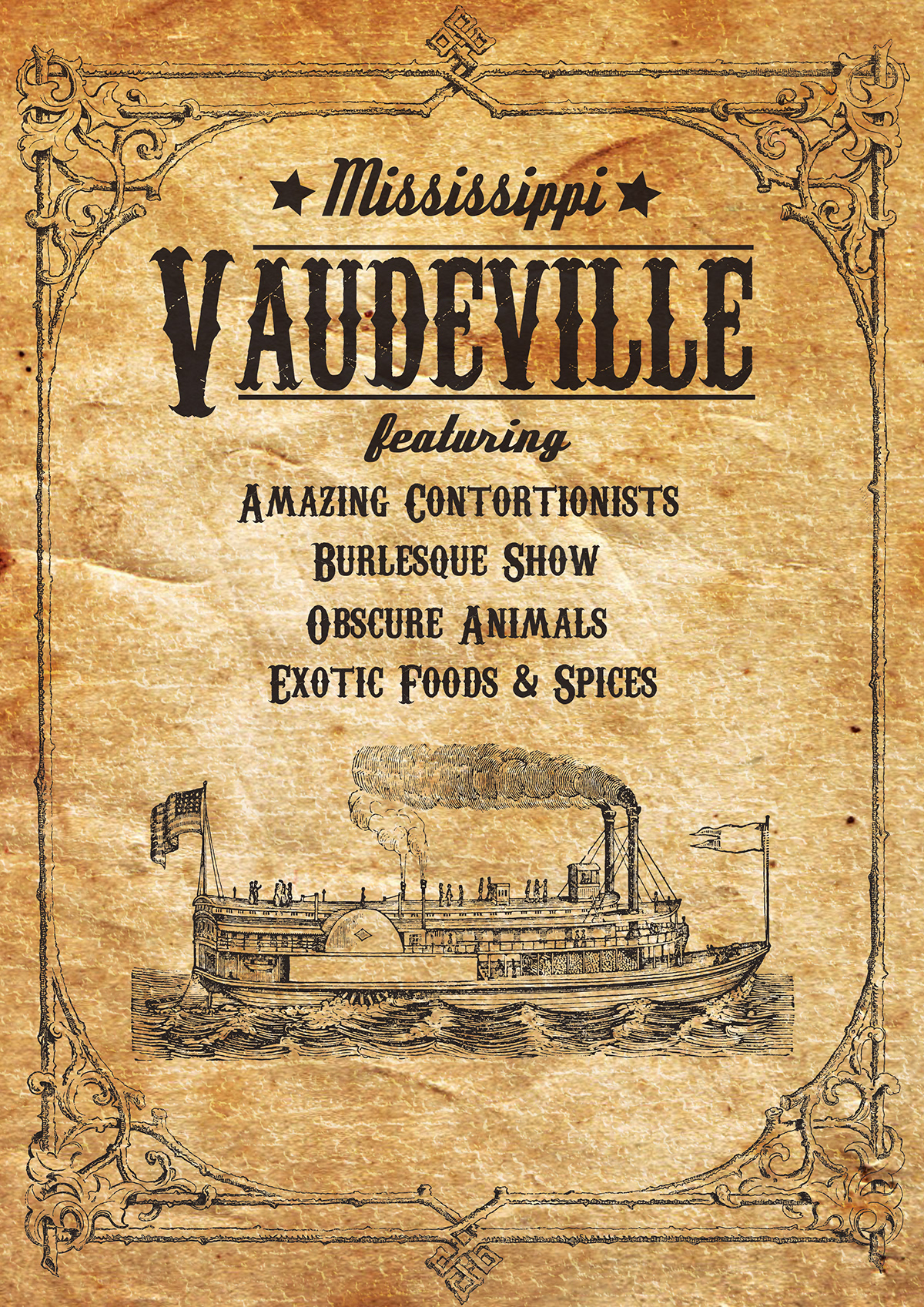 steamboat  vaudeville   vintage  Fonts