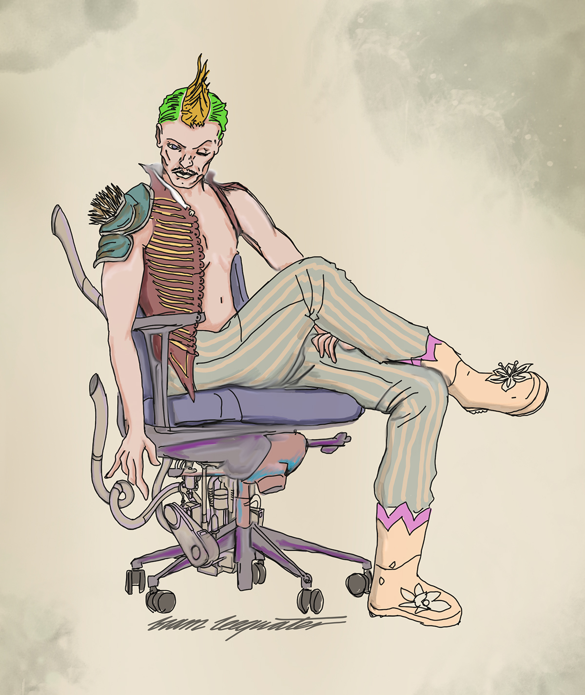Mad Max Fury road Mad Max concept art funny Office funny office art bram leegwater at the office Funny illustrations wacom illustrations served