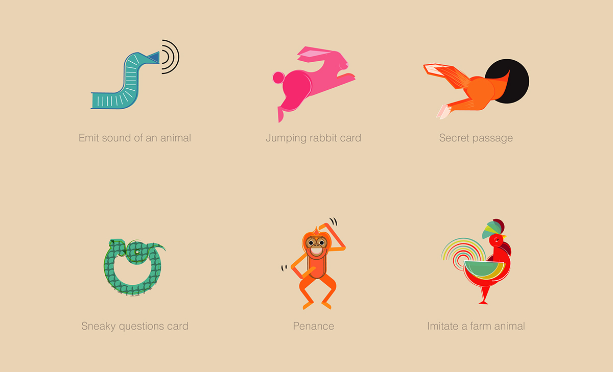game boardgame Board ILLUSTRATION  graphicdesign design Create cards animals color