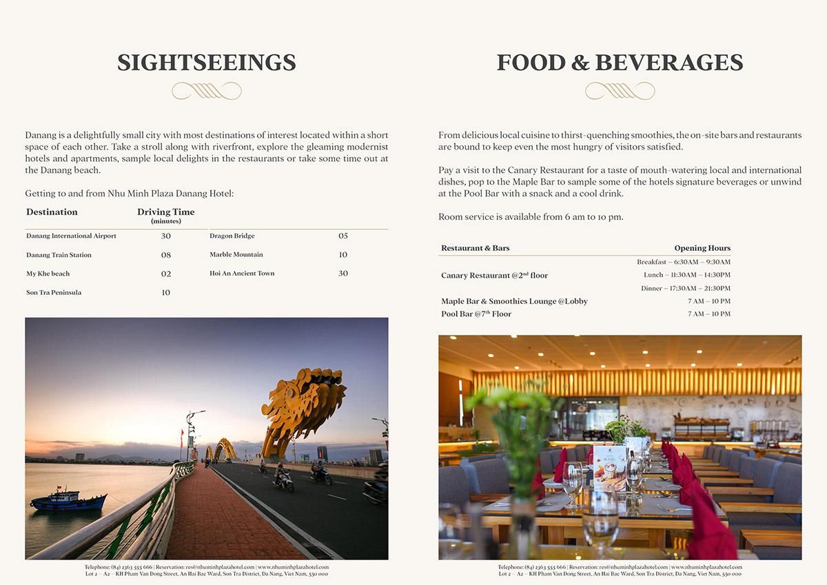 brochure Danang hotel Nhu Minh Plaza profile