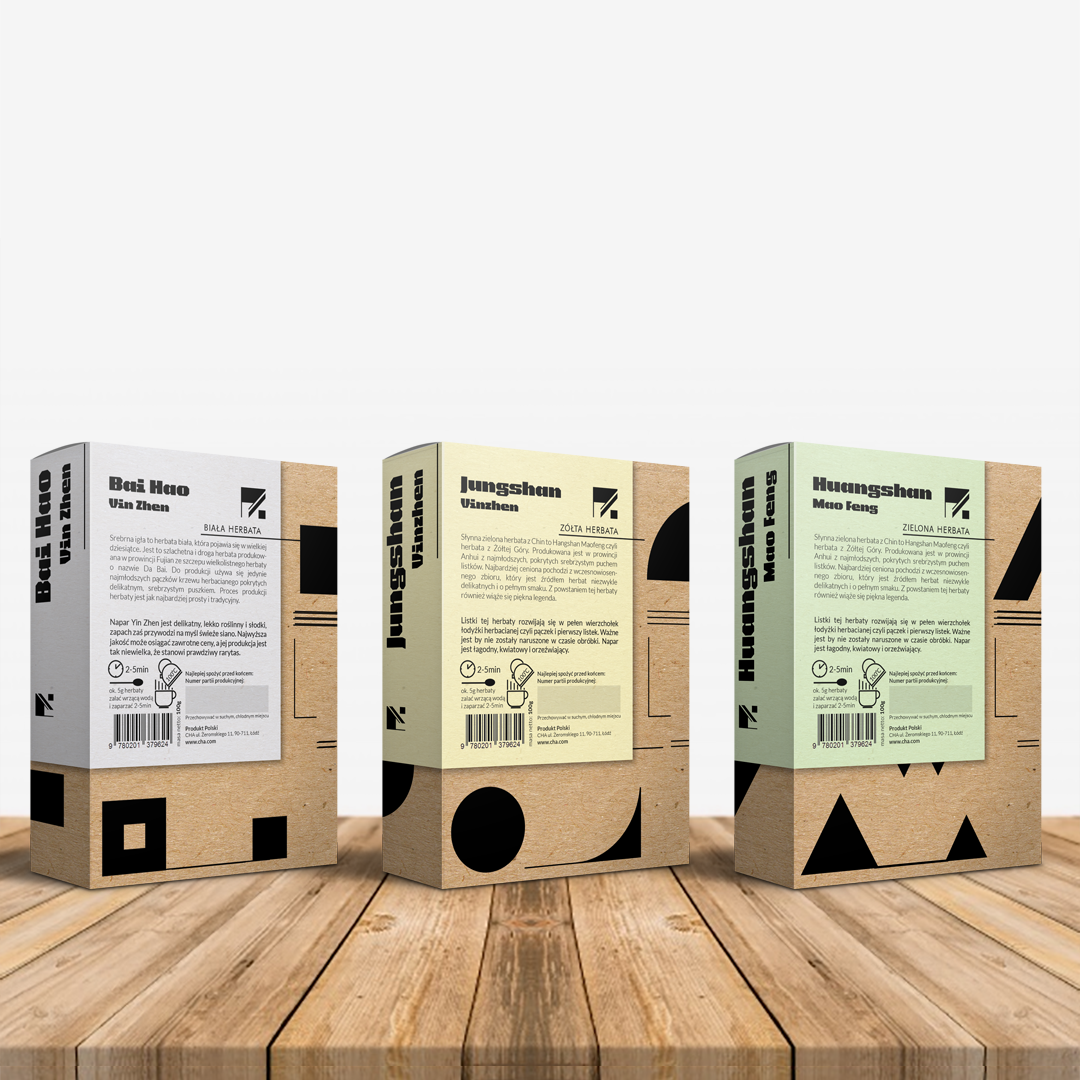 Packaging design tea chinese product eco avantgarde package Mockup branding 