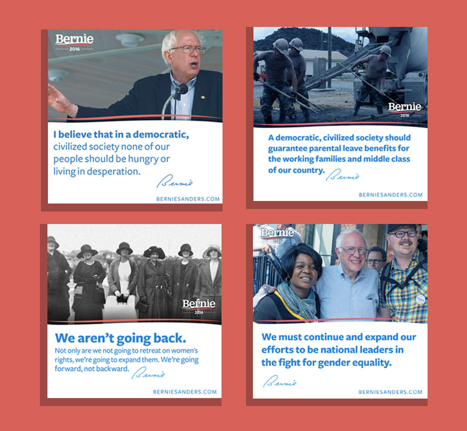 #political #election #mobile   #digital   #graphic design #facebook  #twitter #bernie Sanders #typography
