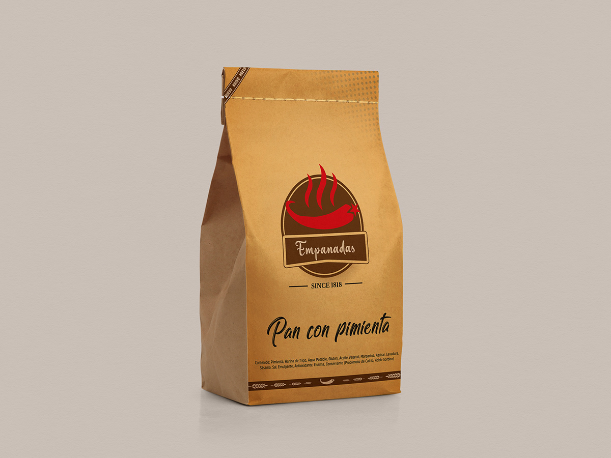 ambalaj biber chile design ekmek logo mock up package Packaging pepper