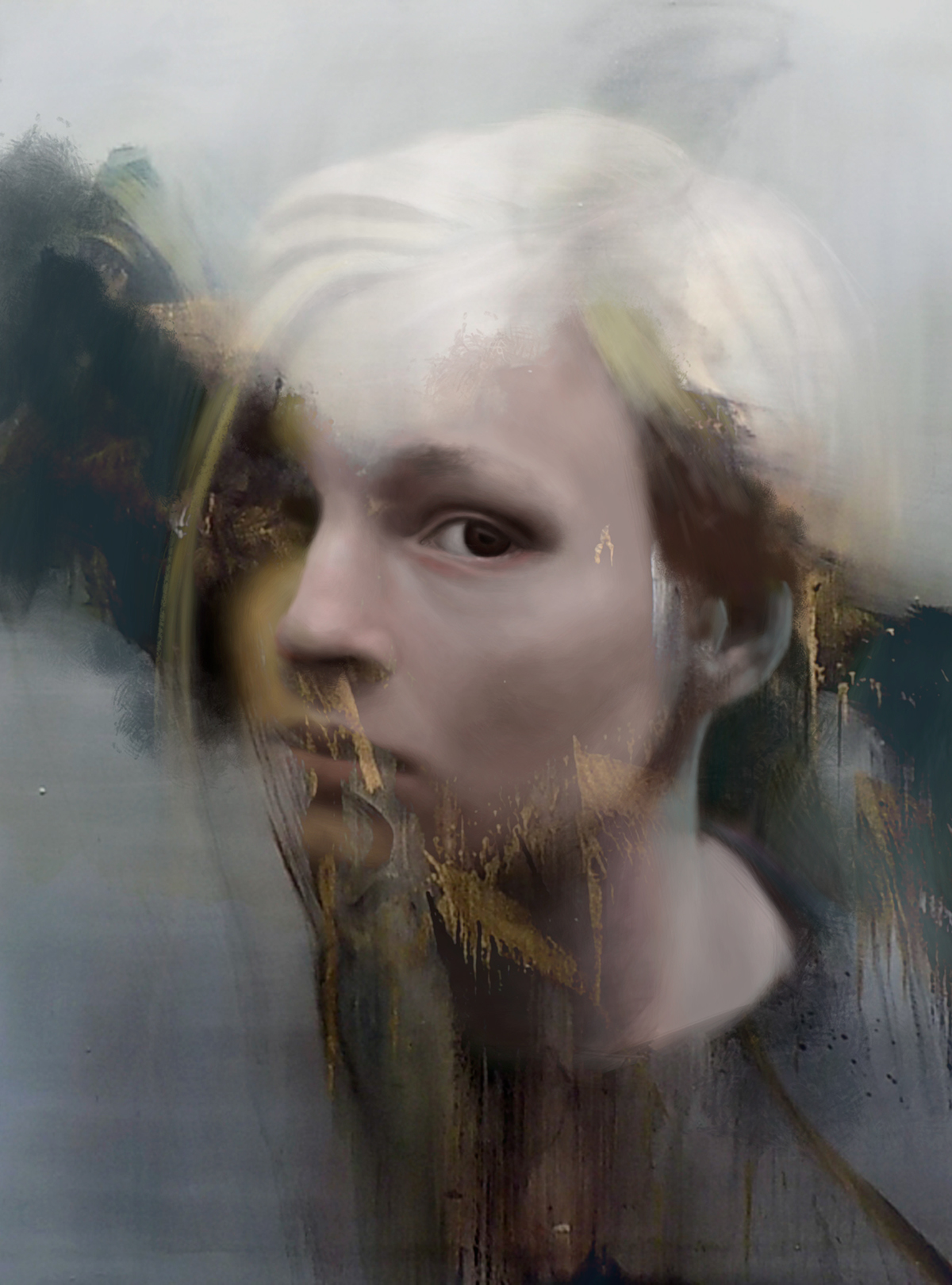 digital art portrait contemporary