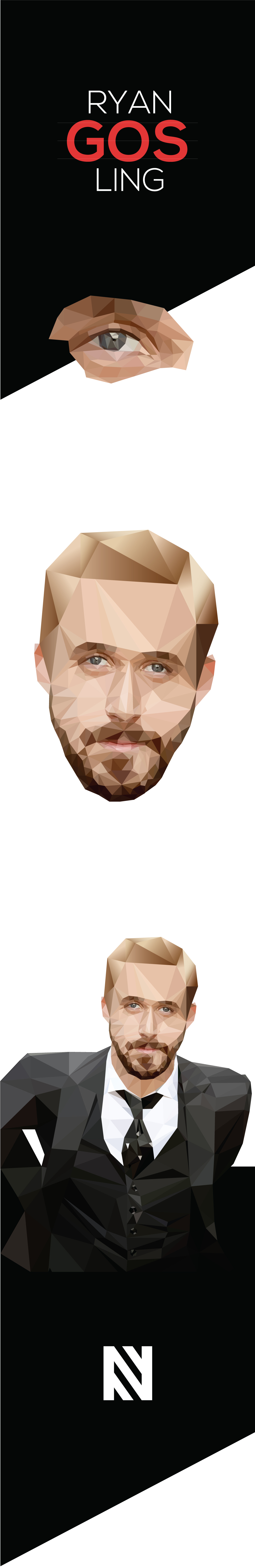 Ryan Gosling portrait design