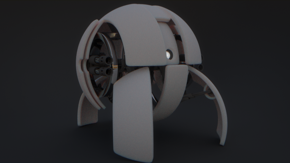 robot concept sphere spherical blender 3D Custom design