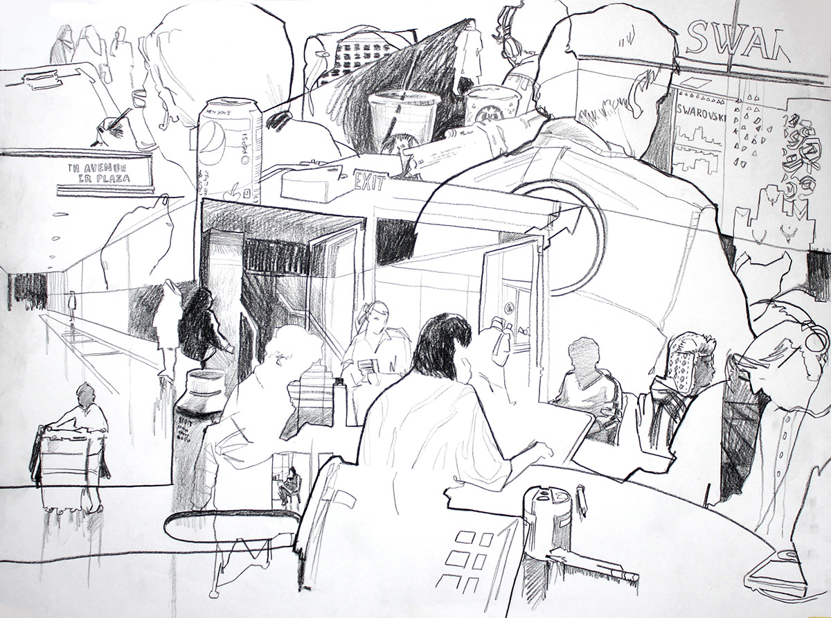 draw sketch sketches life drawing sva New York class dessin croquis Encre