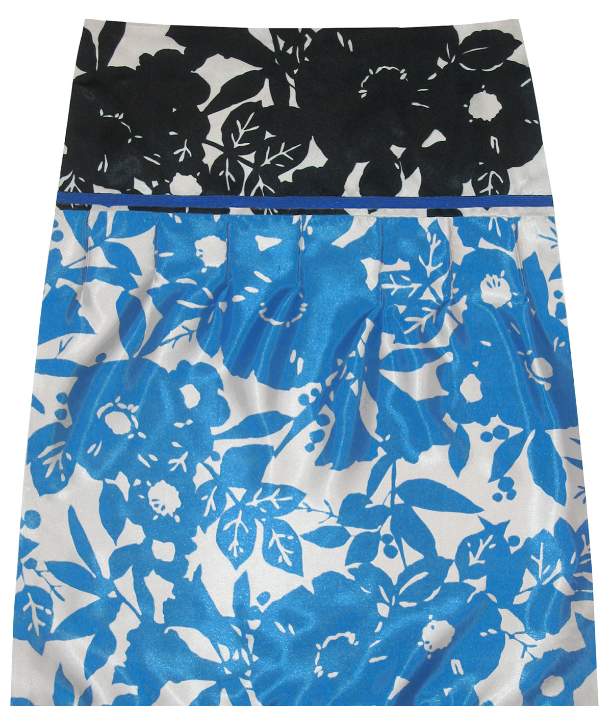 Silhouettes print floral pattern