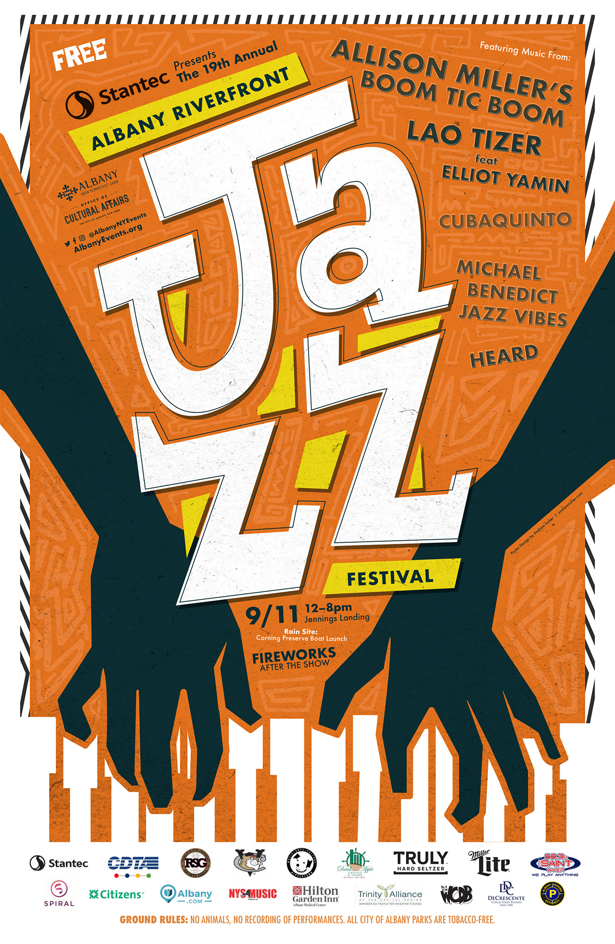 Albany festival ILLUSTRATION  jazz music poster