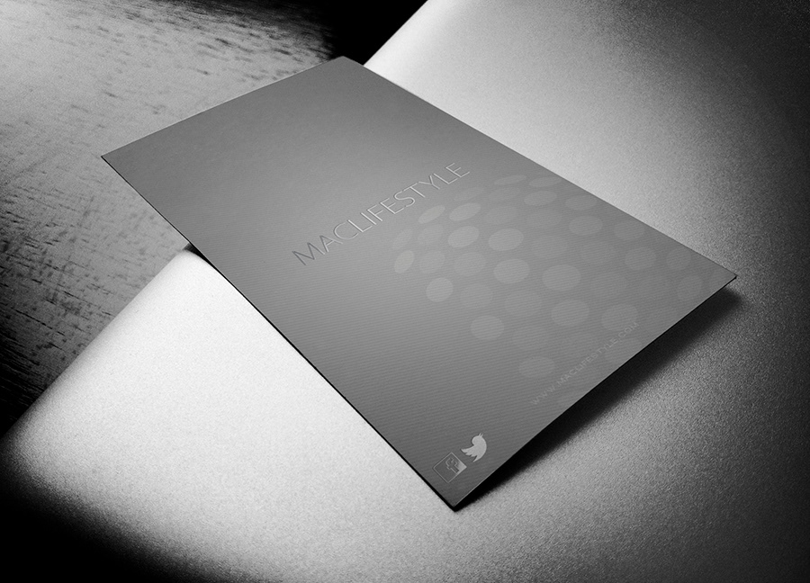 Style silver business card front back print stationary presentation mock-up Illustrator graphz real