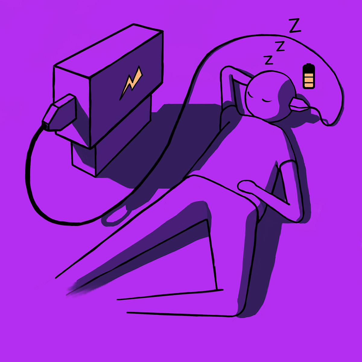 charging flat ILLUSTRATION  Plugged In 