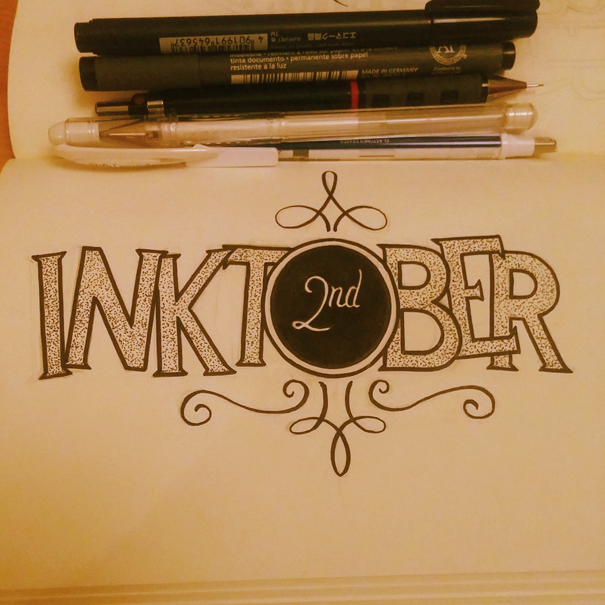 lettering Handlettering inktober typography   pen