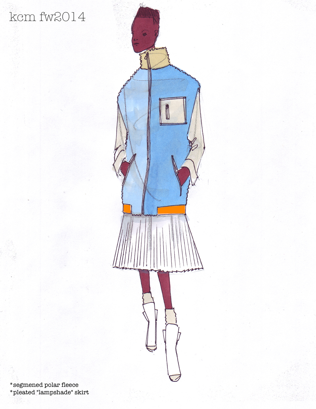 womens apparel design sketch