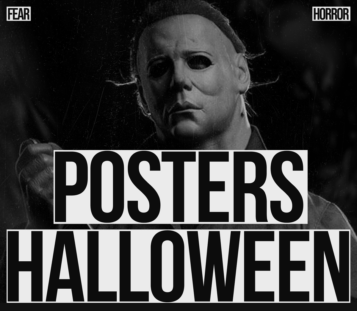 Posters Halloween // Постеры хэллоуин // Брутализм on Behance