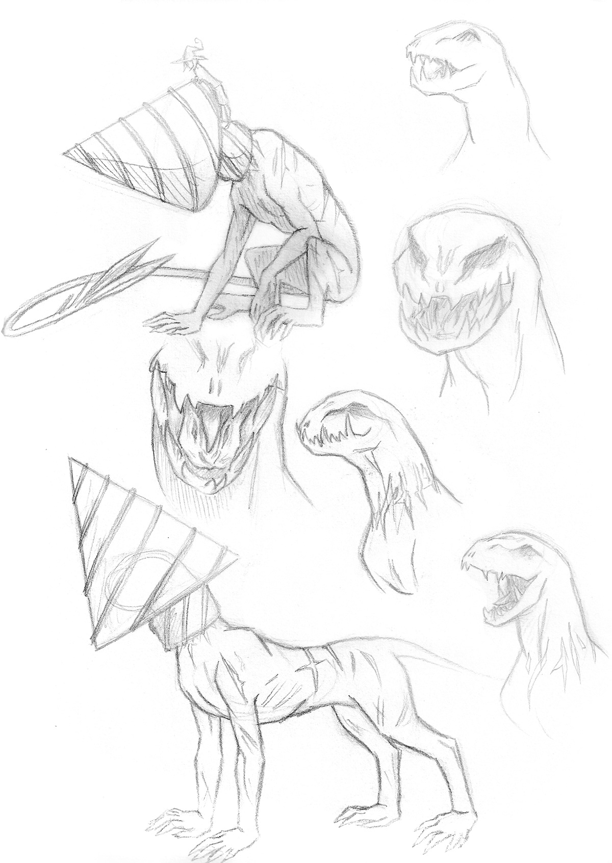 characters creatures monsters Insects quadrupeds bipeds wings sketches Androids robots aliens