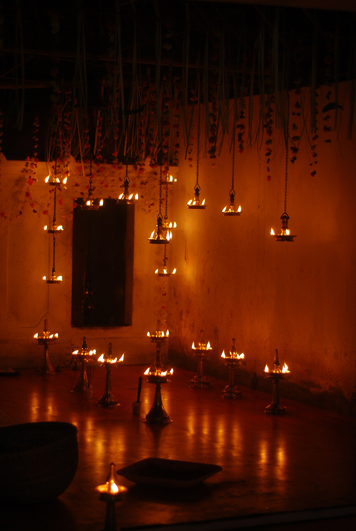 kerala kalaripaat temple festival lamps lights temple lights Kerala temple