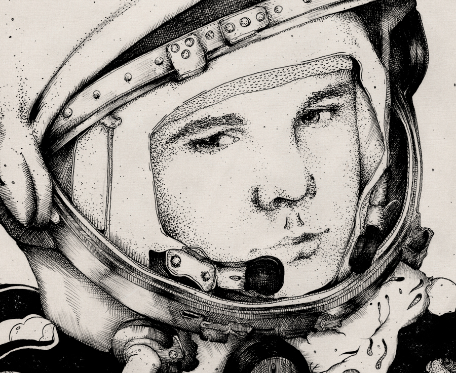 Картинки гагарина в космосе для детей. Гагарин портрет.