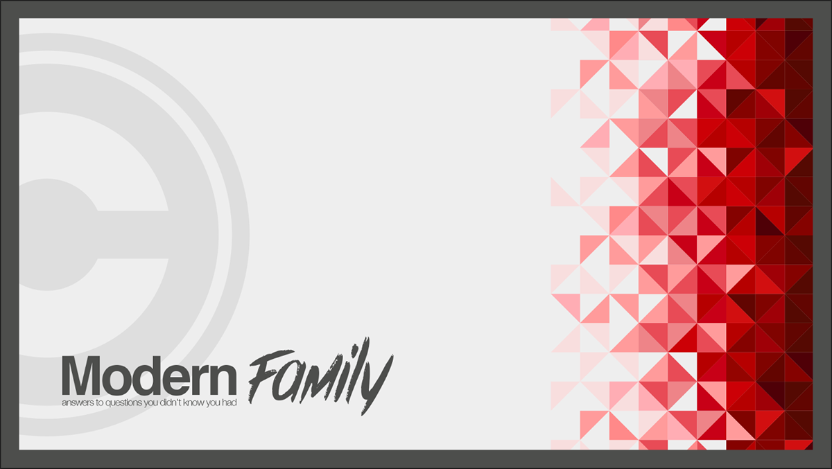 Modern Family modern family Typeface type text fonts pattern multiple suggestions creative Creativity red centralonline central