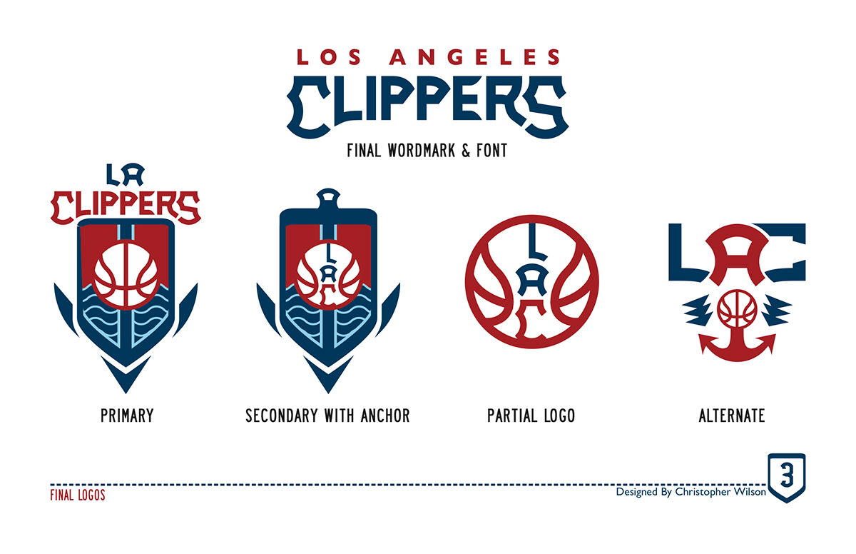 losangeles clippers redesign basketball sports Jerseys California pacific logos logo brand NBA