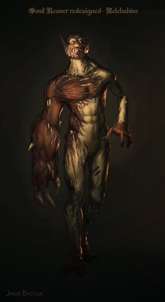 monster vampire melchahim soulreaver dark fantasy creature conceptart creaturedesign characterdesign
