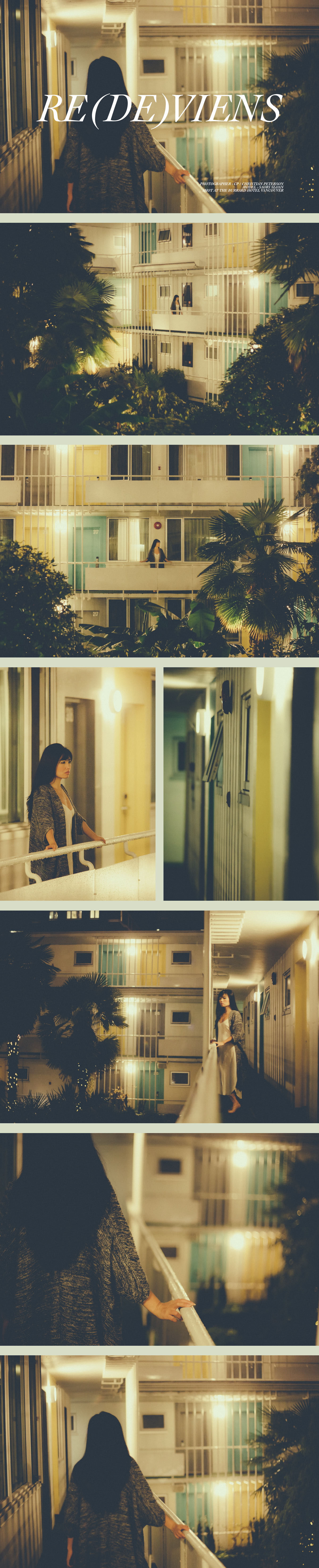 personal Intimate motel portrait woman model asian sad Moody Tropical Canada vancouver