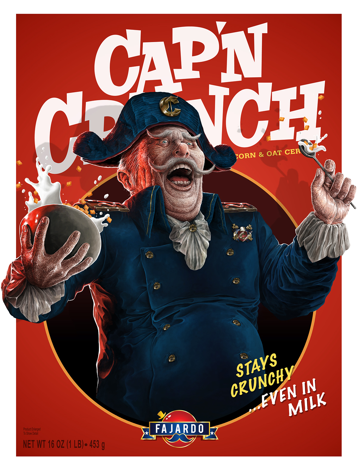cap'n  captain capitan crunch Cereal Character box digital