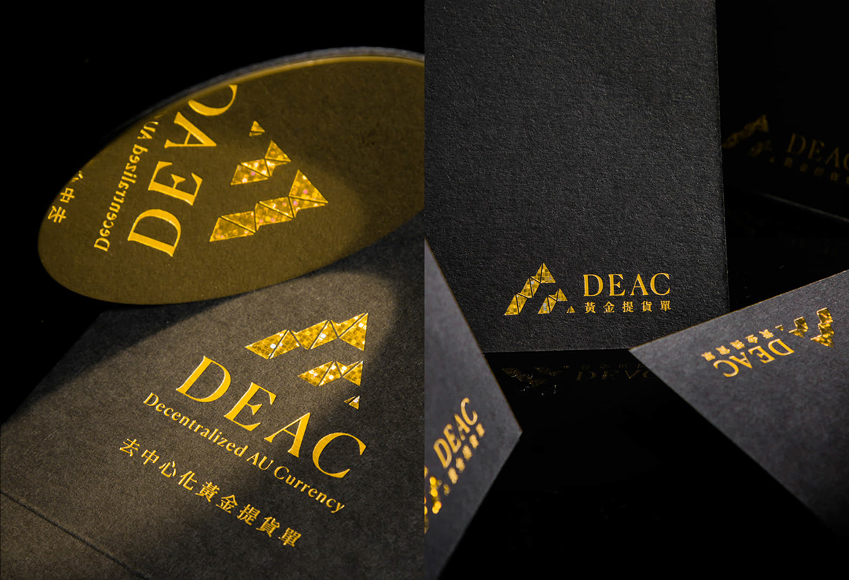 DEAC gold 斑斕紙 燙金 紋路金箔 黃金