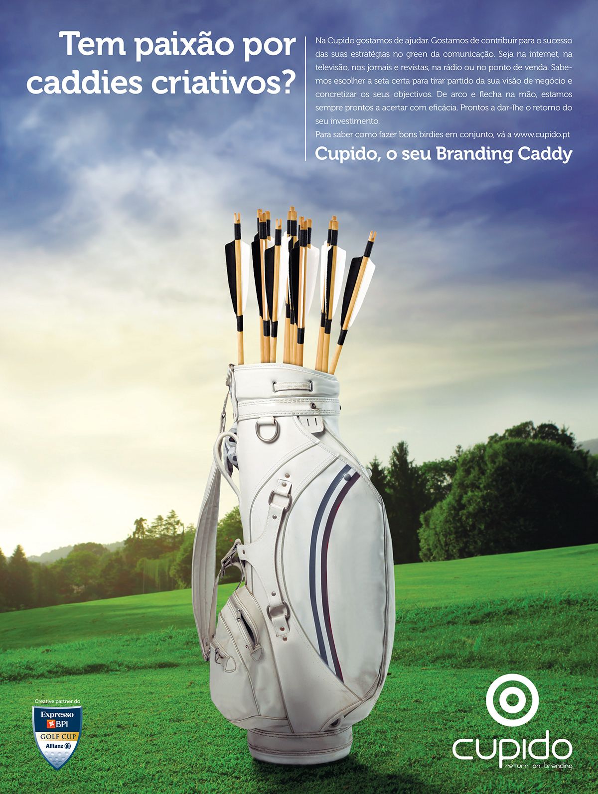 expresso lisboa jornal journal Portugal Cupido advertisement golf publicidade