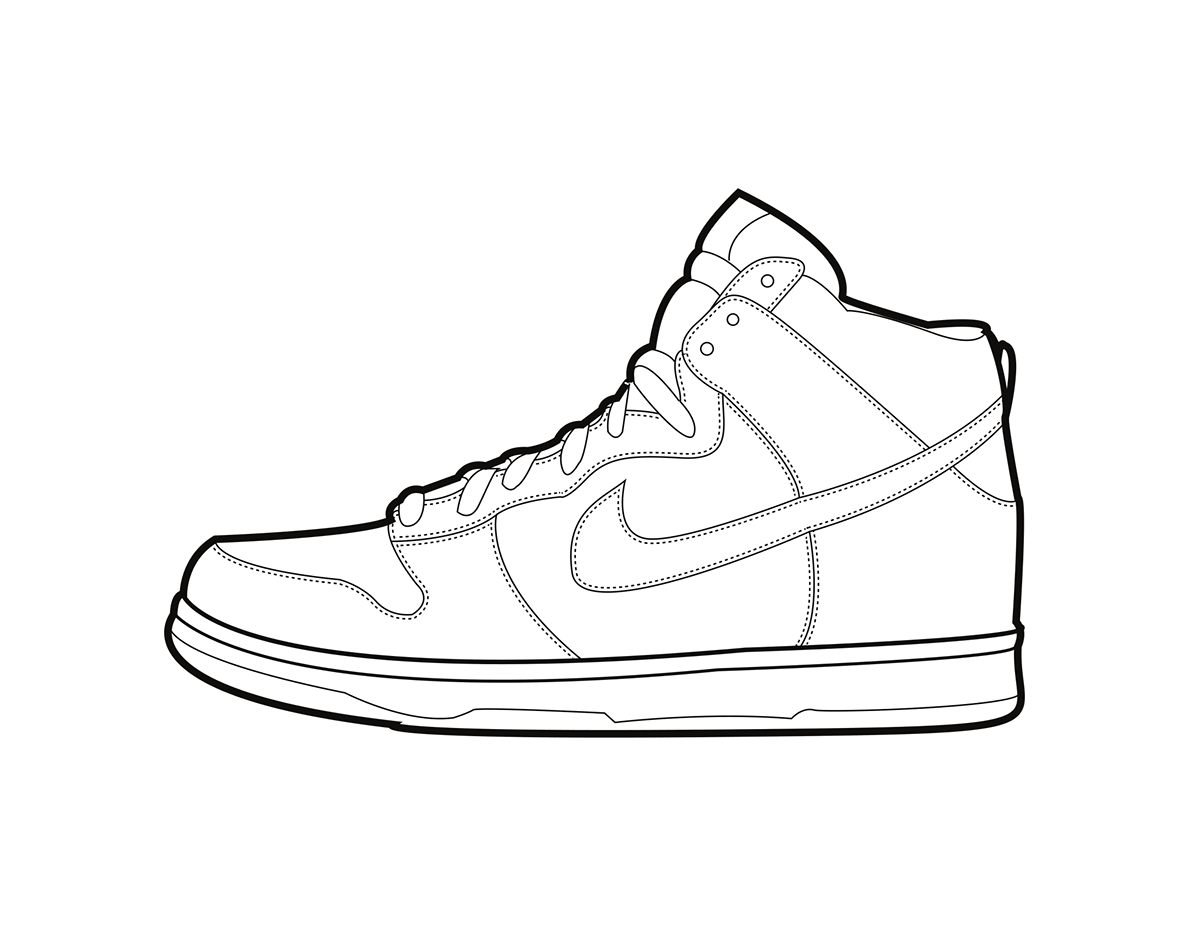 Nike shoe Illustrator