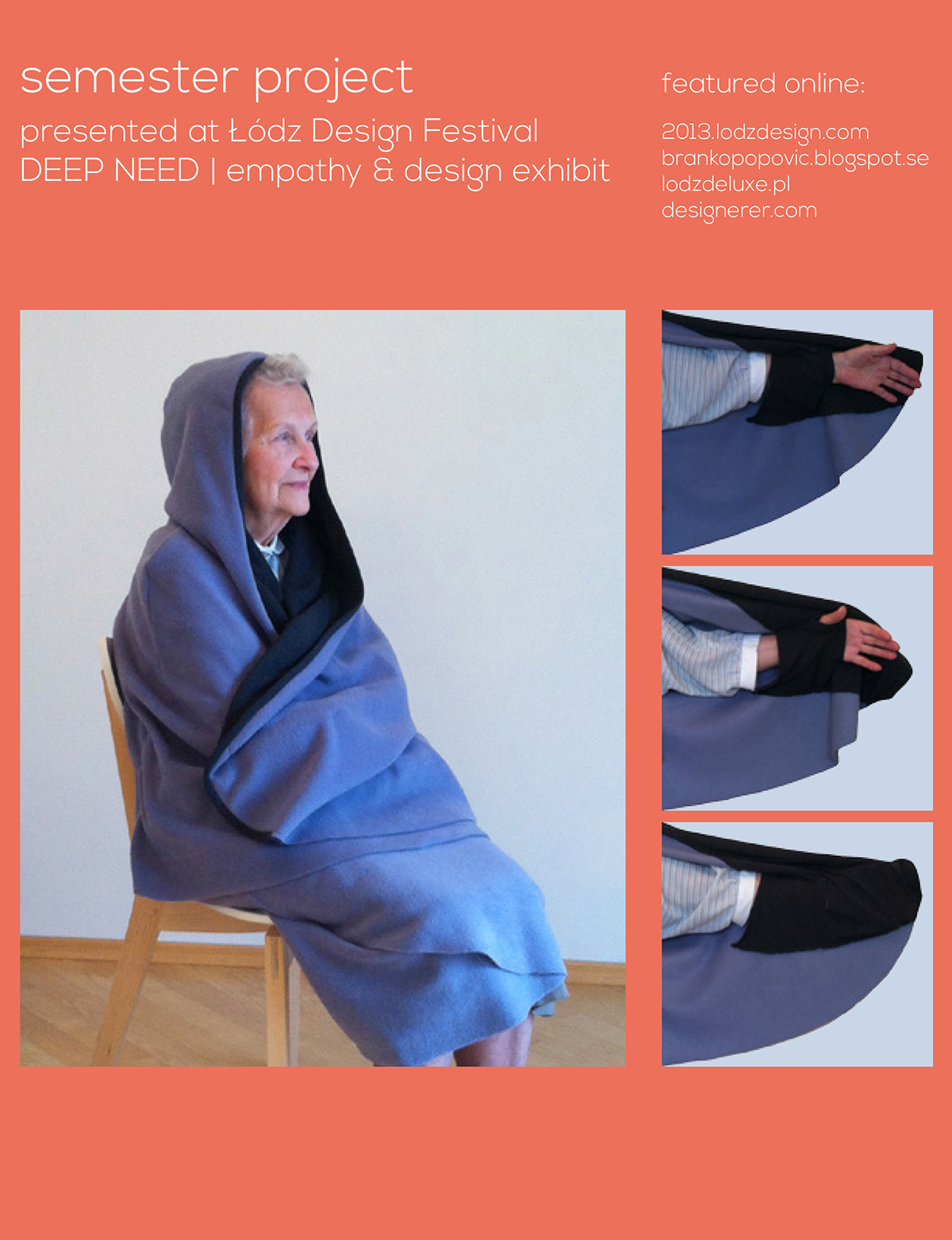 healthcare Elderly design product textile Wrap blanket therapeutic therapy medicine Health nursing tactile