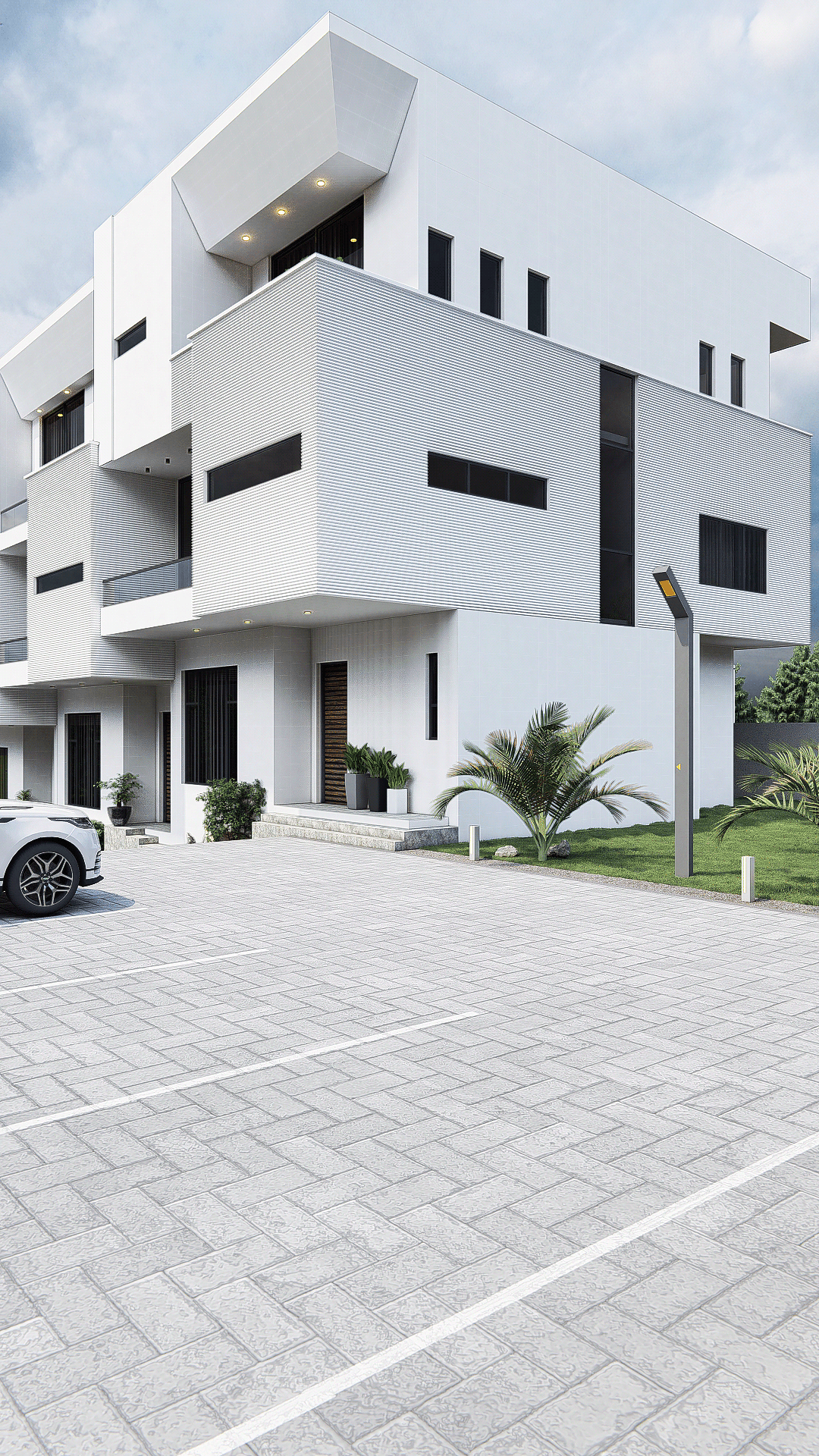 residential architecture ArcViz Render visualization 3D modern minimalist