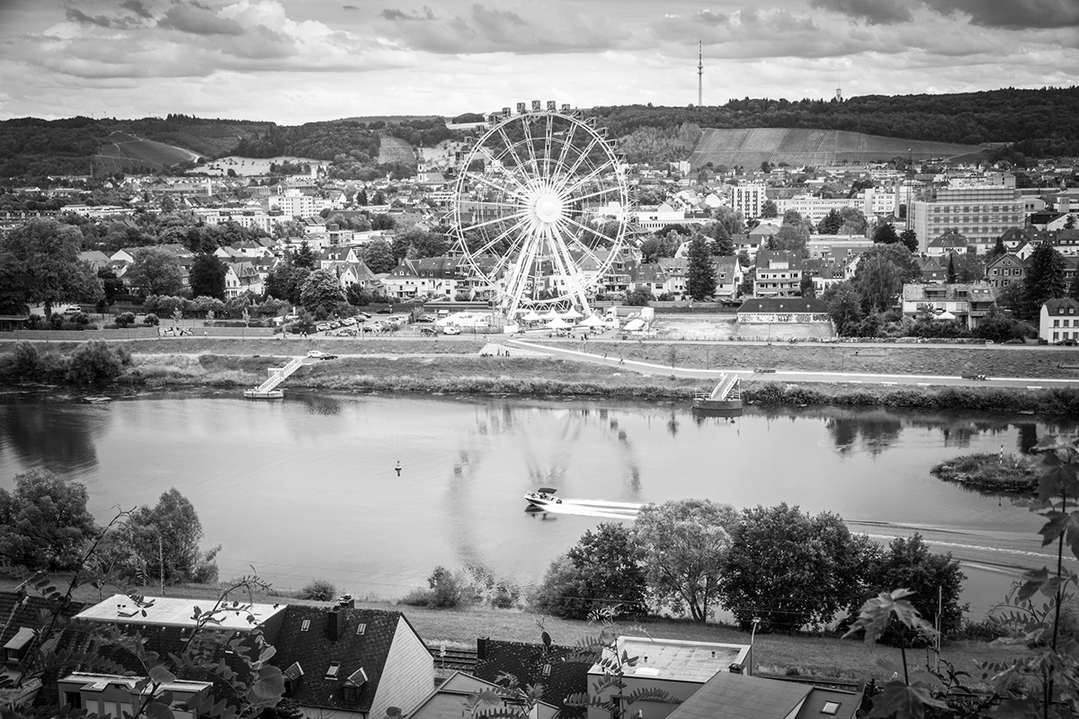 black & white bw city Europe germany Landscape Mosel   sw trier