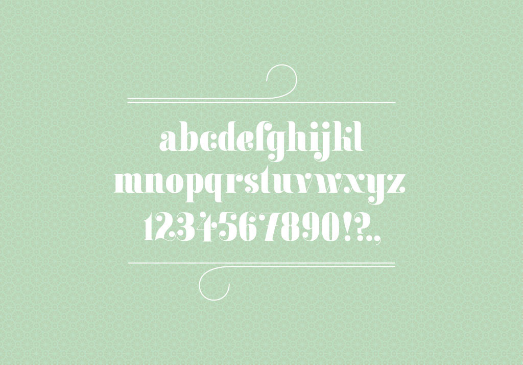Typeface letter type letter and type Sarita loredo mailer origami  omelette du fromage feminine font