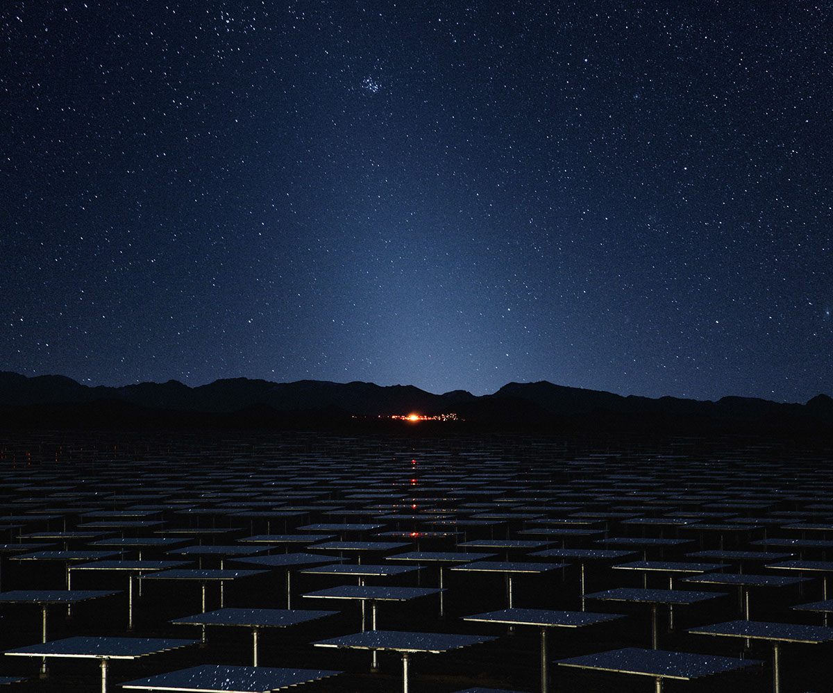 Solar energy solar renewable Photography desert solar power