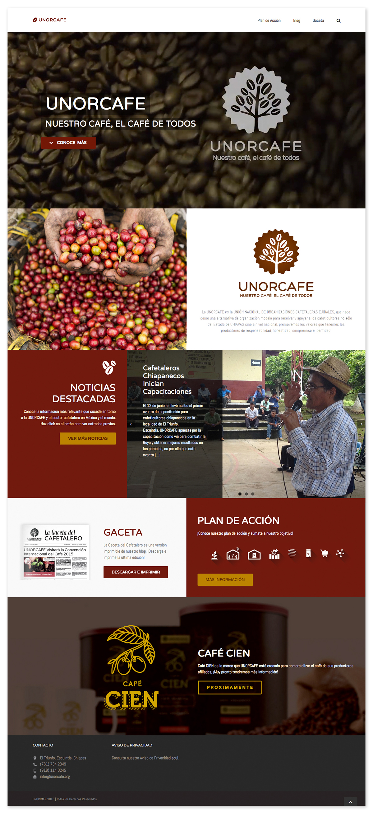 Coffee Website ong NGO cafe chiapas mexico