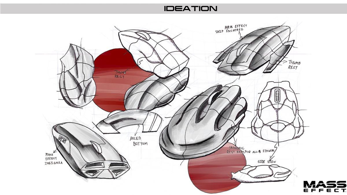 Gaming industrial design  product mouse injection molding Solidworks blender south africa product design  mass effect