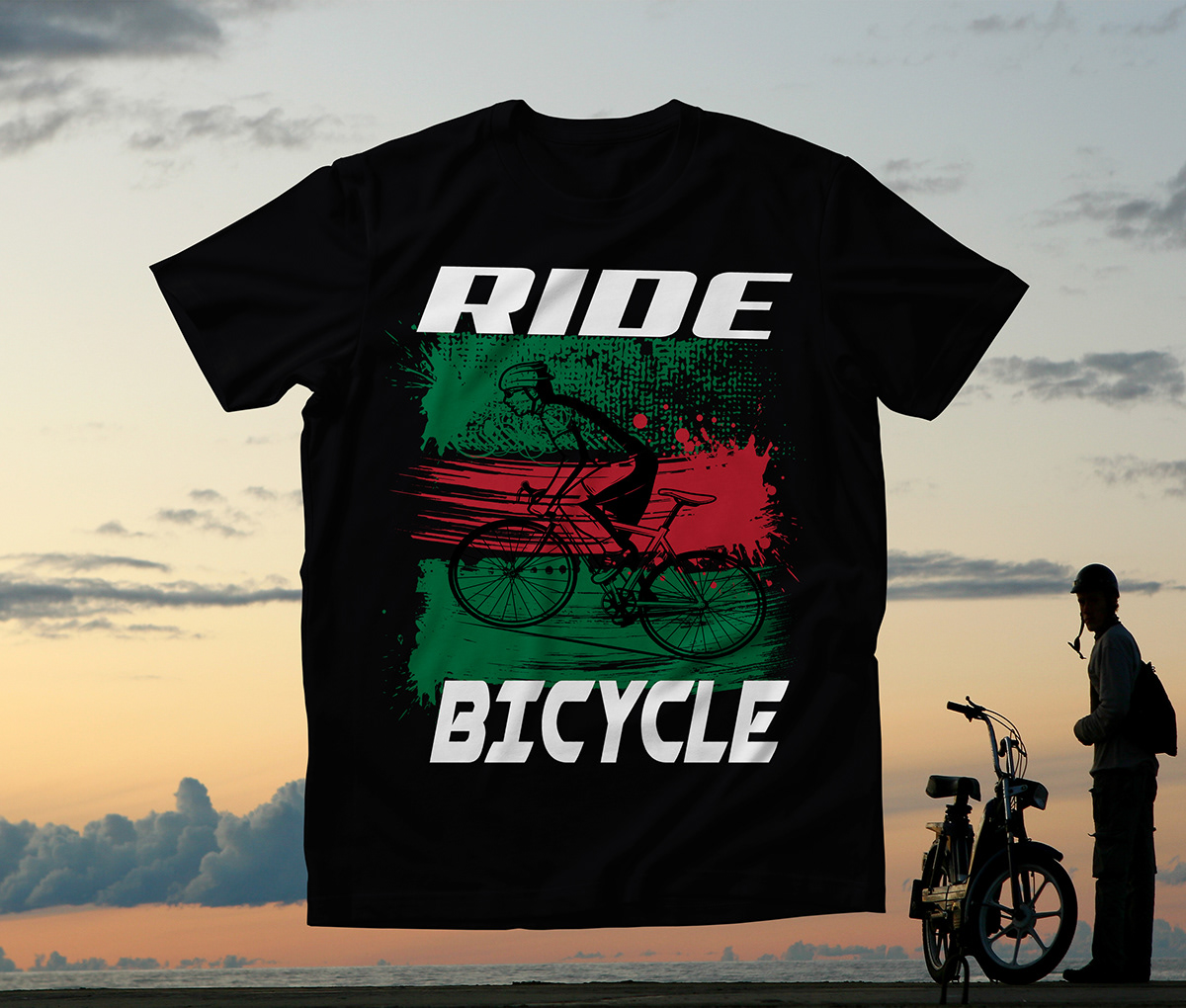 Bicycle ride Cycling Bike rider bicycle ride womens Bicycle T-Shirt Design mountain bike t-shirts vintage bicycle t shirt