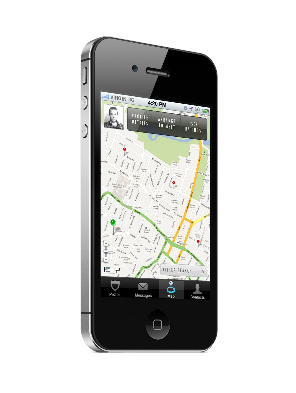 Drug Dealing app iphone design smartphone concept graphic application