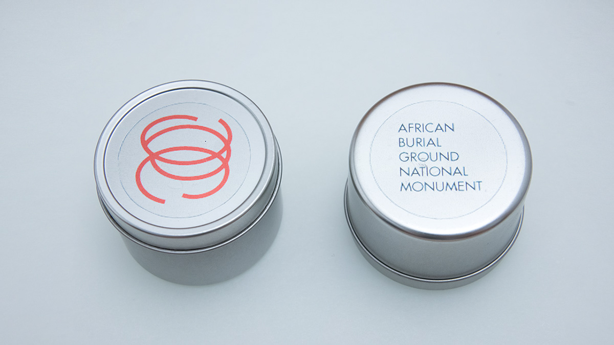 print identity ABGNM african burial ground  national monument clay souvenir Website design
