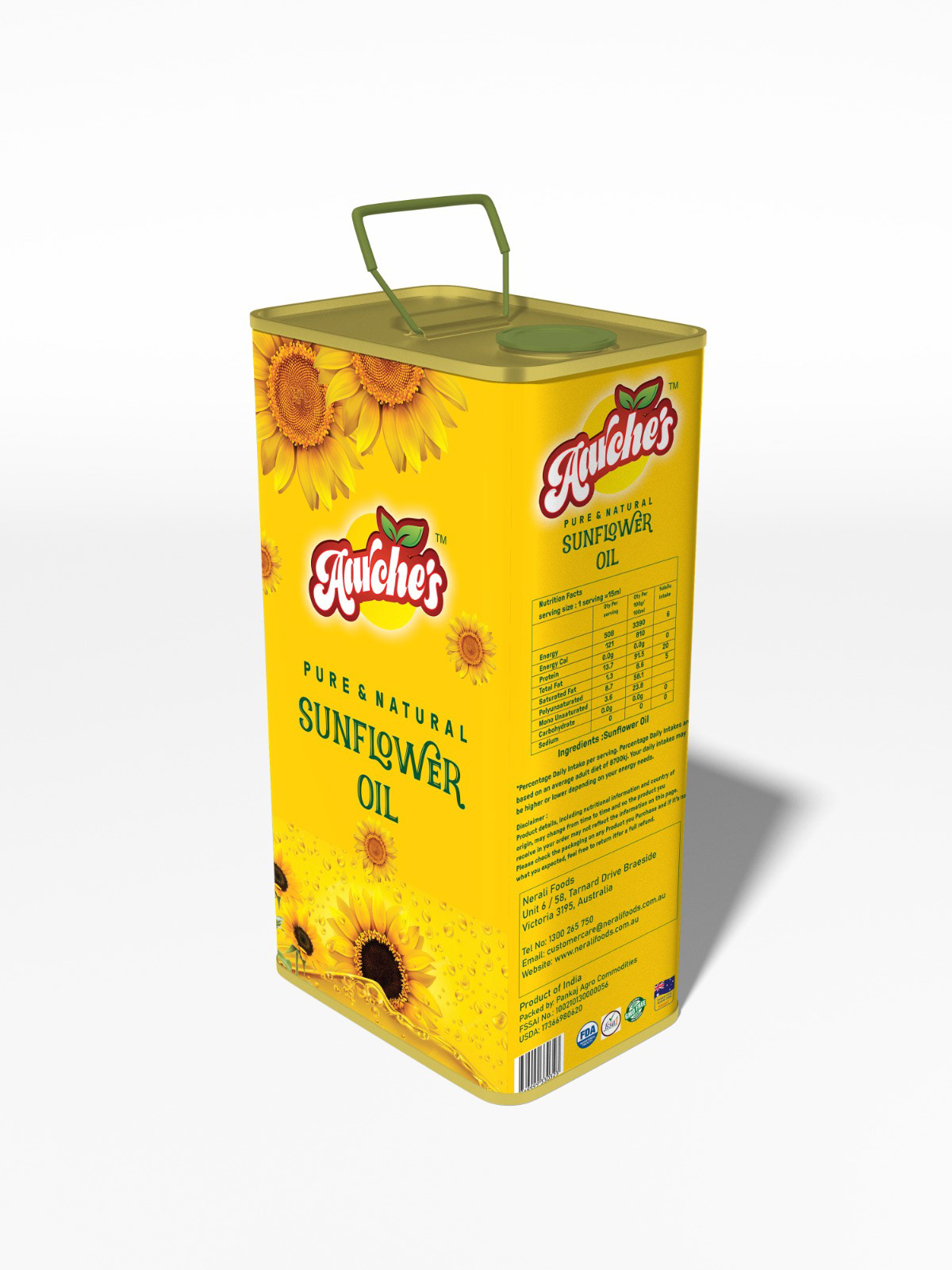 oil packaging Packaging label design sun flower label packaging Mockup brand identity adobe illustrator