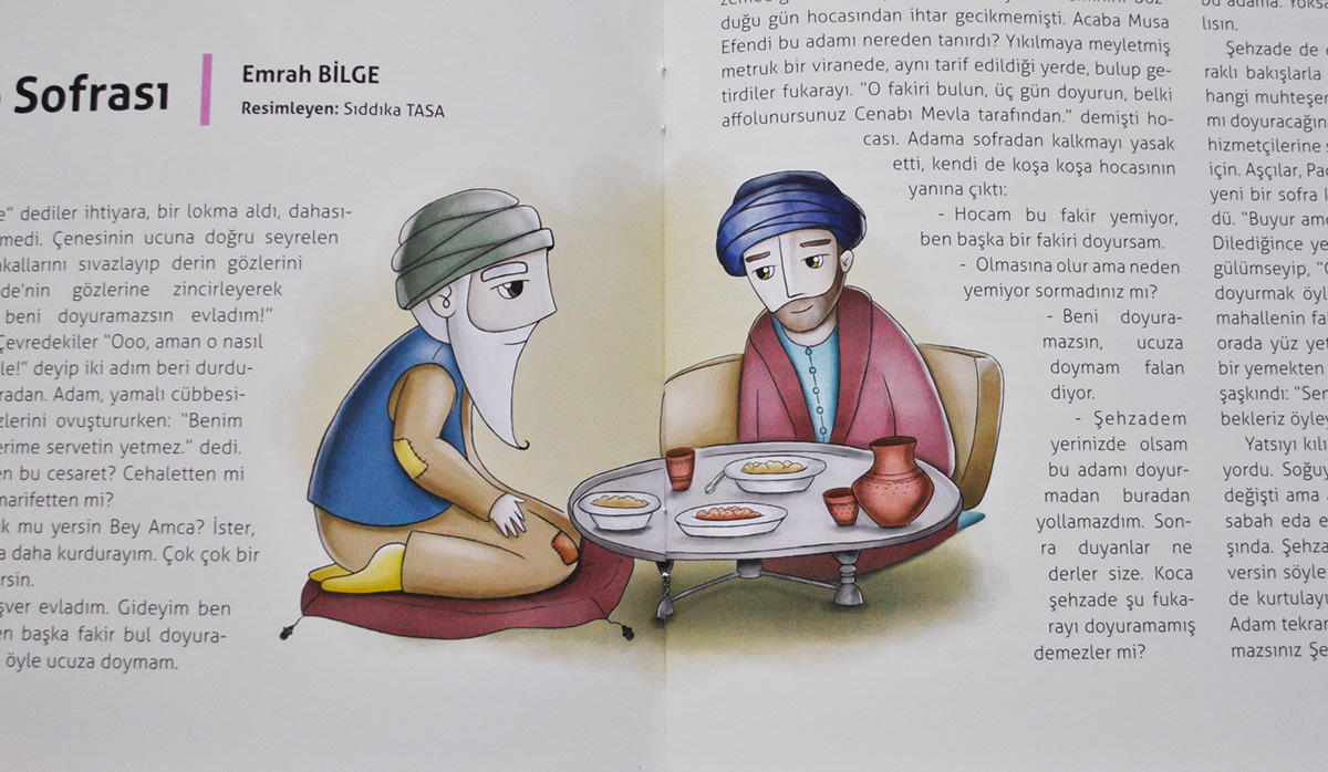 şehzade sofrası beyaz bulut children magazine ottoman character
