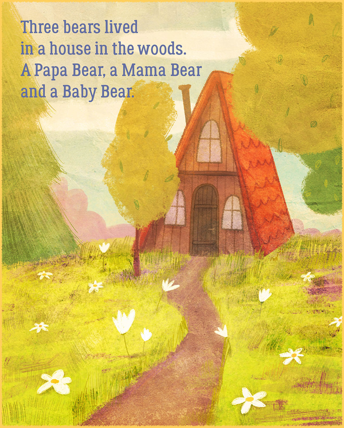 goldilocks bears bear fairy tale children book Illustrated book picturebook ILLUSTRATION 