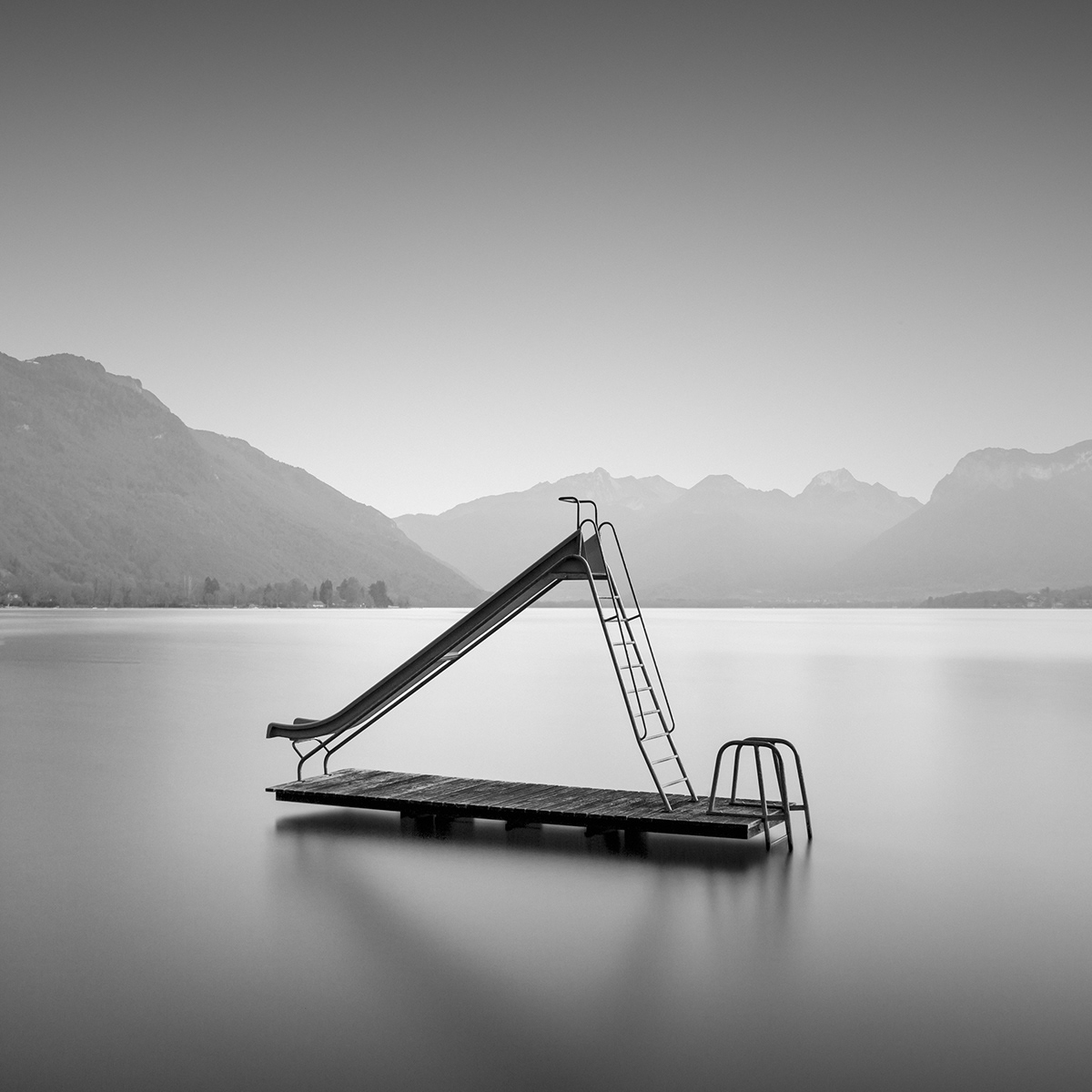 black and white fine art lake Landscape long exposure mountains Photography  waterscapes