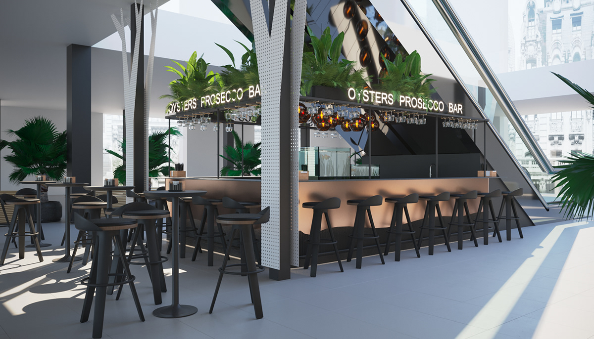 cafe Cafe design interior design  HORECA Design Project
