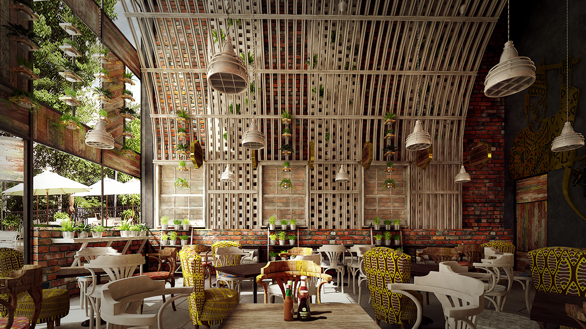 #restaurant  #cafe #3dsmax #vray #3dvisual #interiordesign #architecture design #3D #art visual